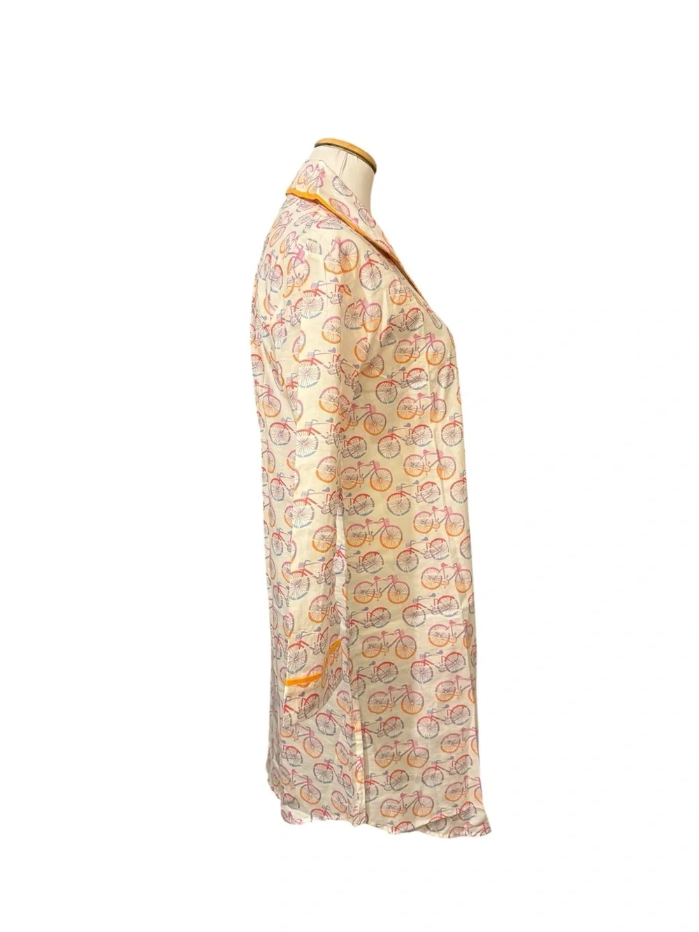 Rock flower paper bright piping sleepwear
